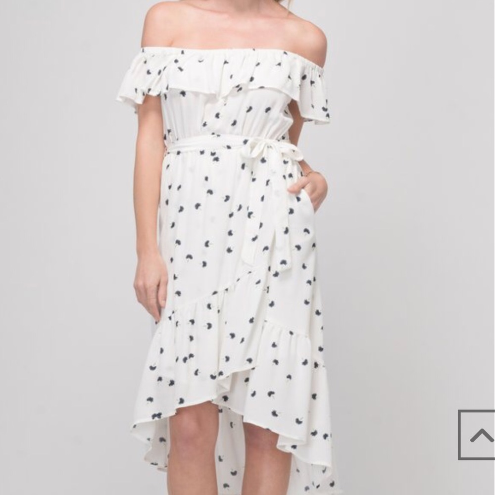 Payton Printed Off Shoulder Dress - Picture 2 of 4